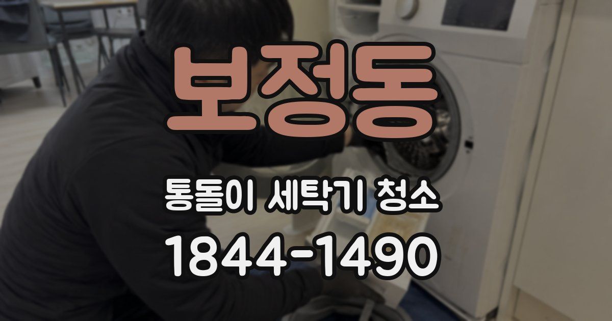 보정동 통돌이 세탁기 청소