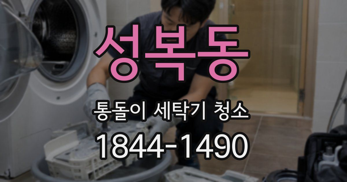 성복동 통돌이 세탁기 청소