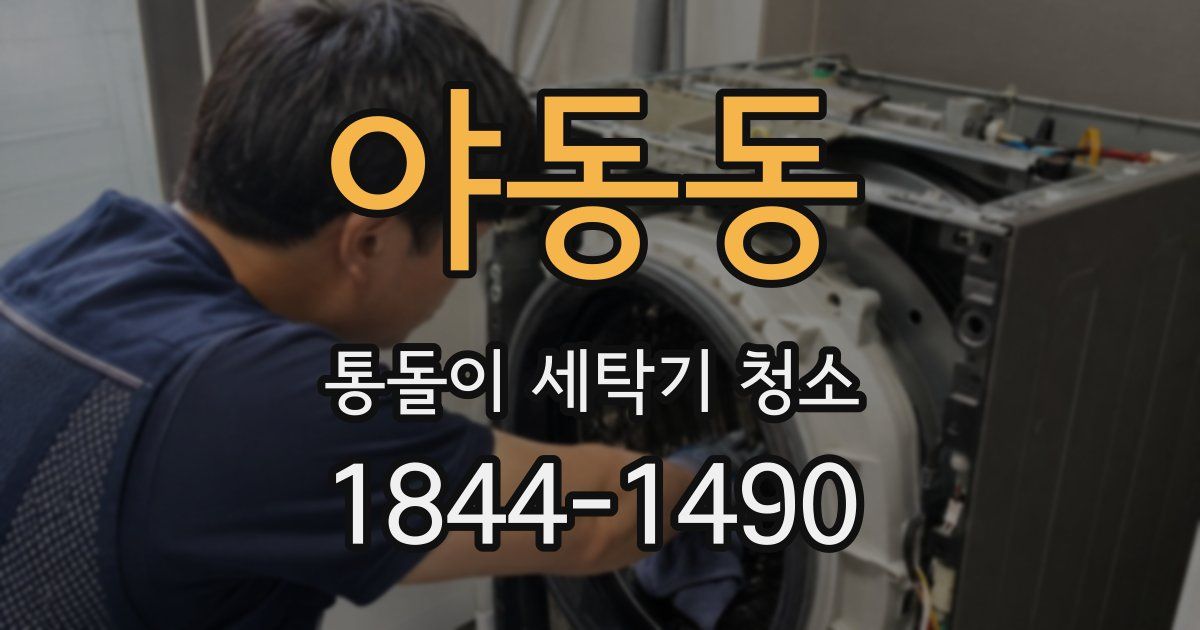 야동동 통돌이 세탁기 청소