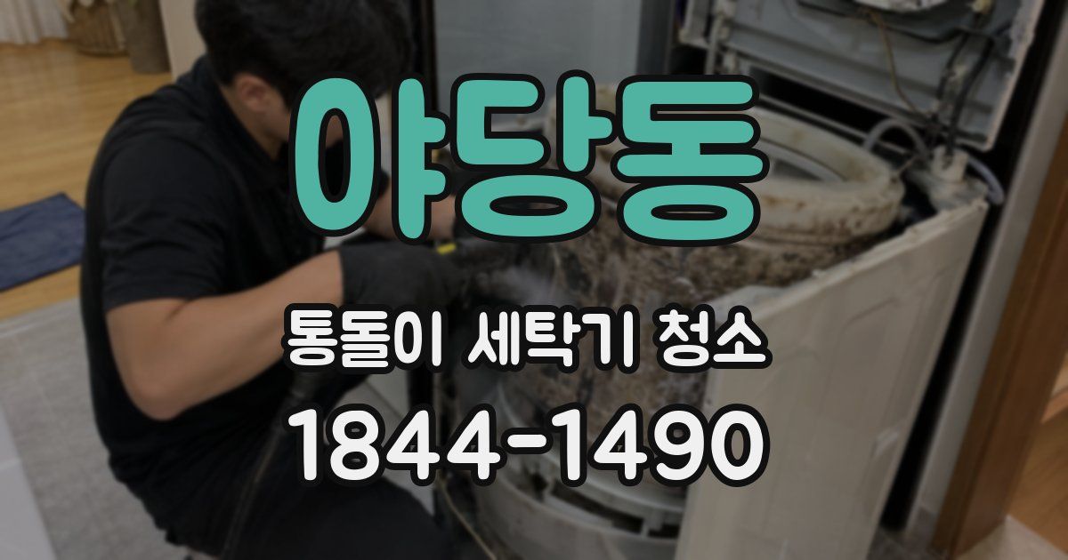 야당동 통돌이 세탁기 청소