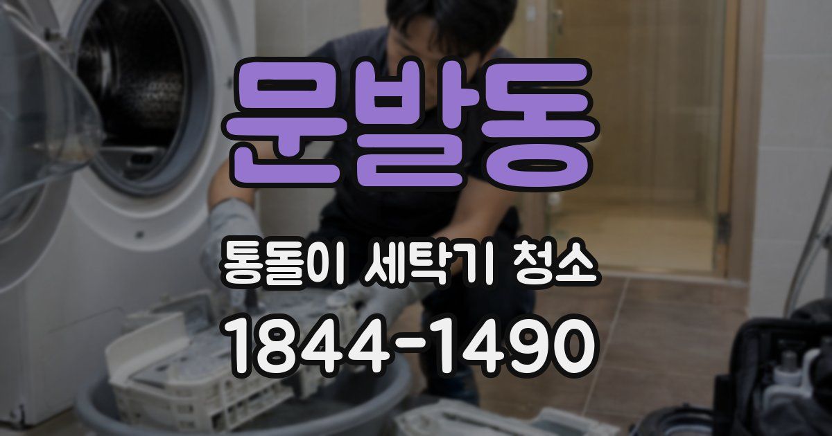문발동 통돌이 세탁기 청소