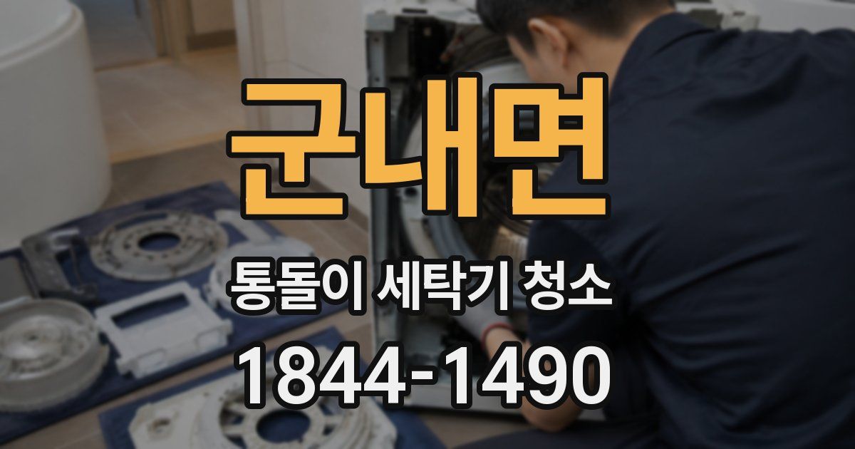 군내면 통돌이 세탁기 청소