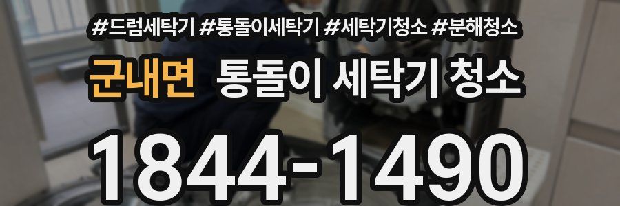 군내면 통돌이 세탁기 청소