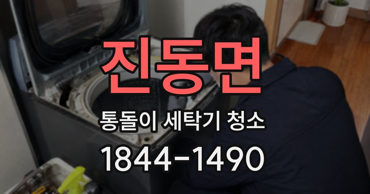 진동면 통돌이 세탁기 청소
