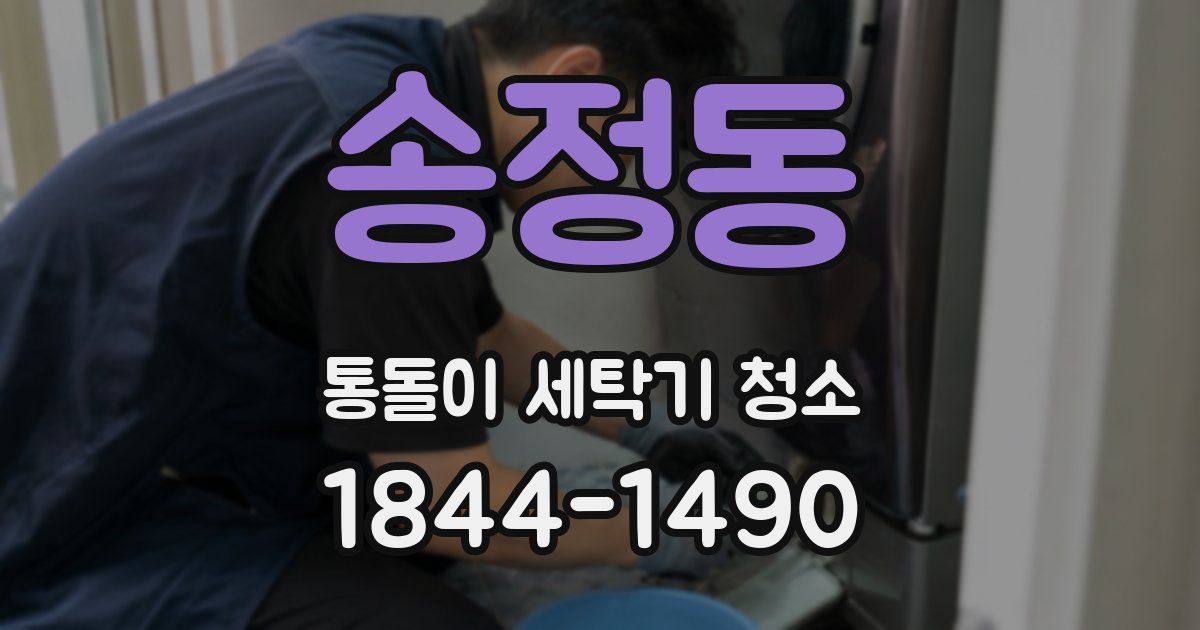 송정동 통돌이 세탁기 청소