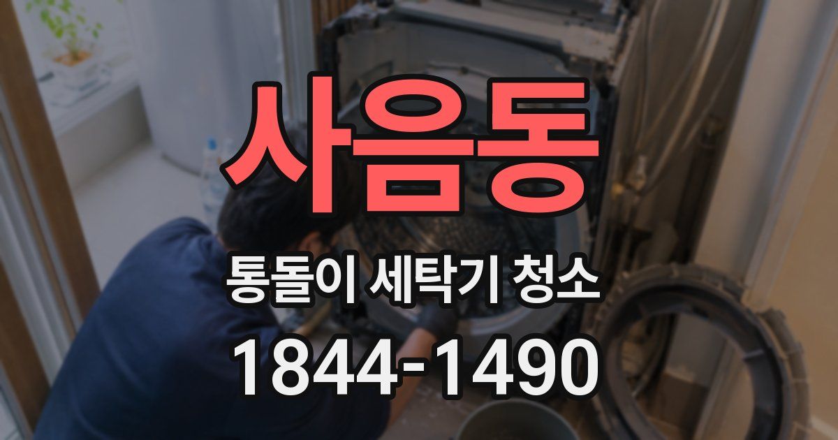 사음동 통돌이 세탁기 청소