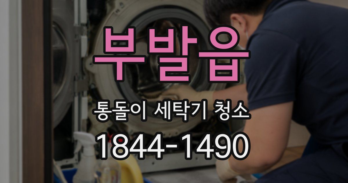 부발읍 통돌이 세탁기 청소