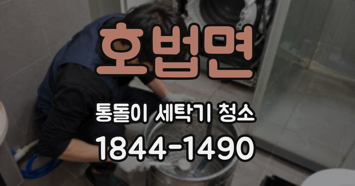호법면 통돌이 세탁기 청소