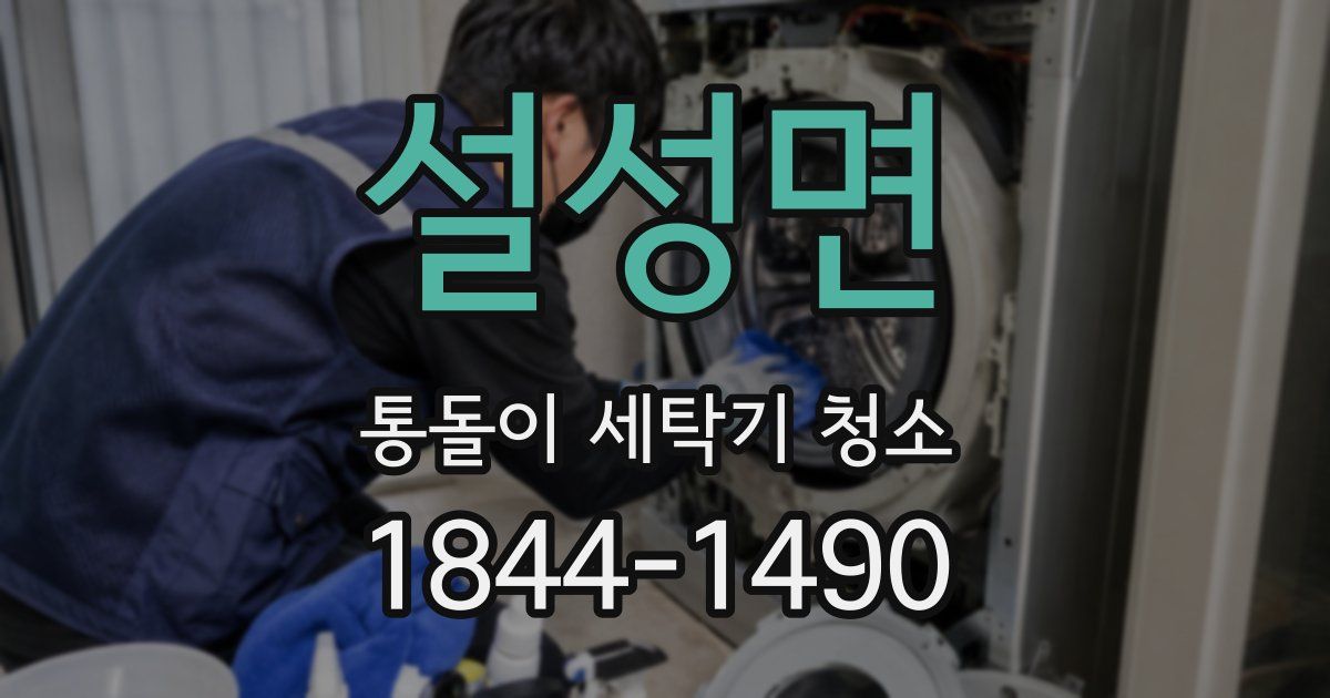 설성면 통돌이 세탁기 청소