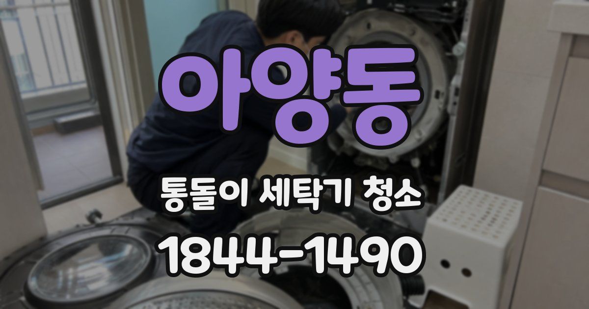 아양동 통돌이 세탁기 청소