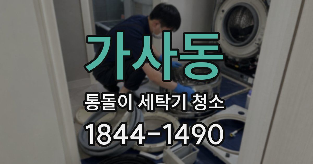 가사동 통돌이 세탁기 청소