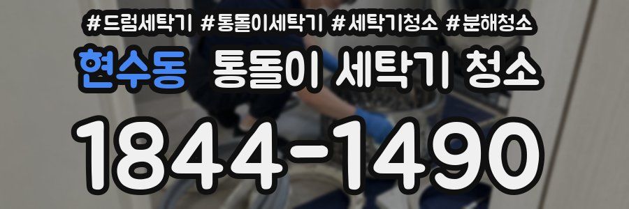 현수동 통돌이 세탁기 청소
