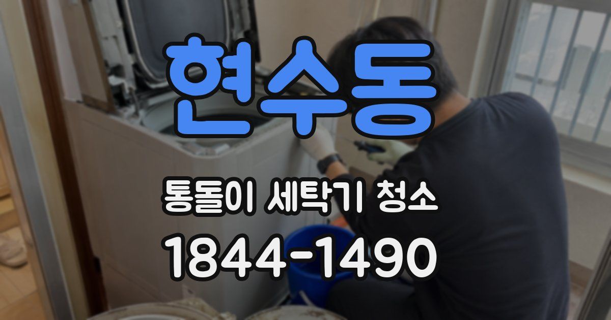 현수동 통돌이 세탁기 청소