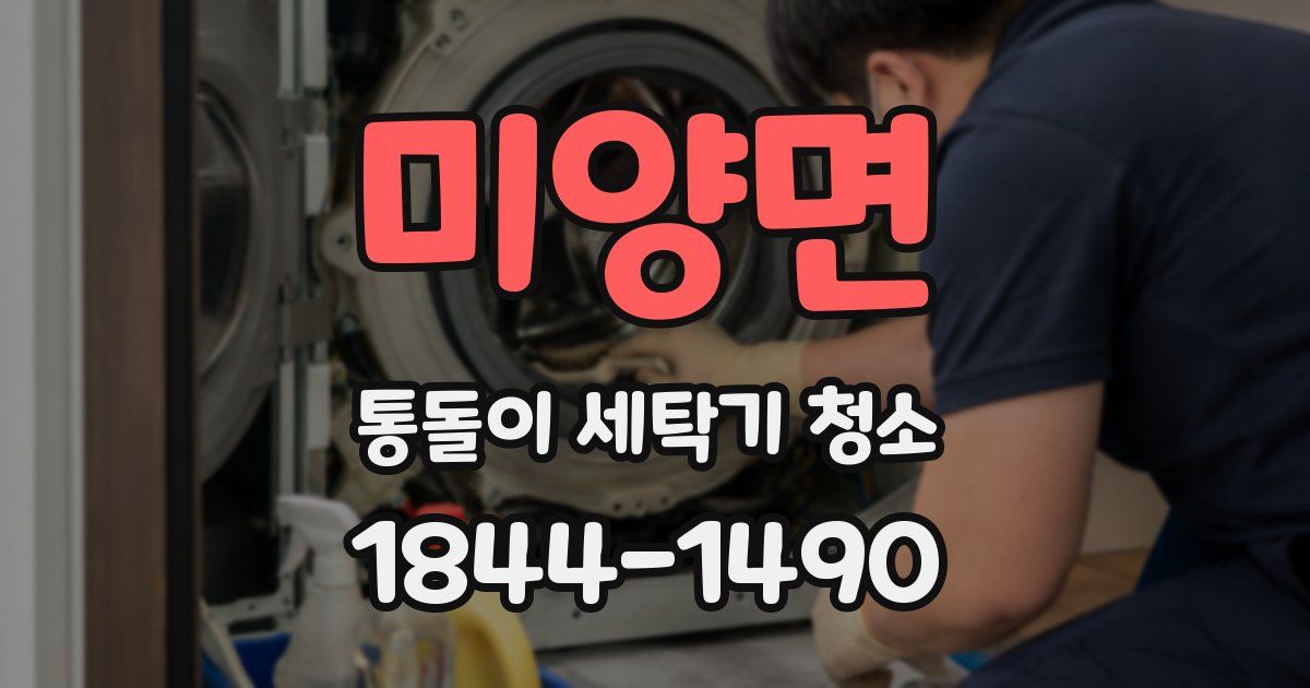 미양면 통돌이 세탁기 청소