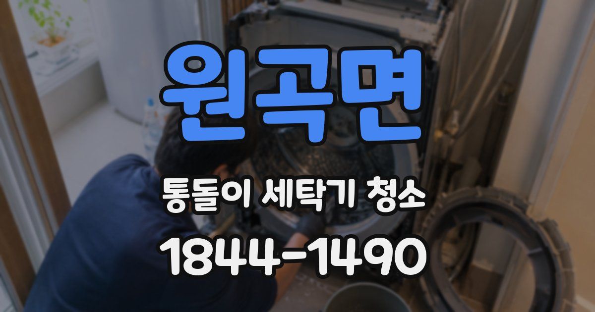 원곡면 통돌이 세탁기 청소