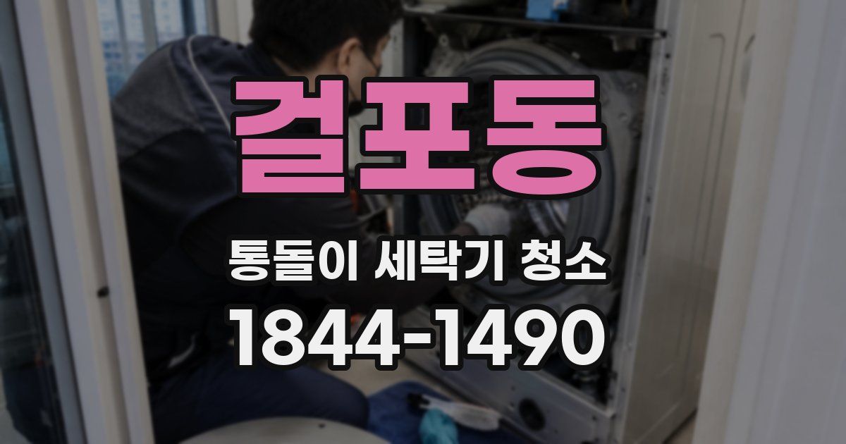 걸포동 통돌이 세탁기 청소