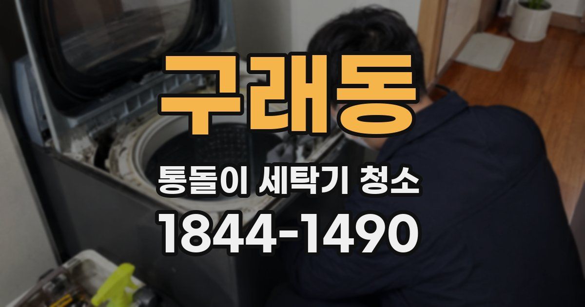구래동 통돌이 세탁기 청소