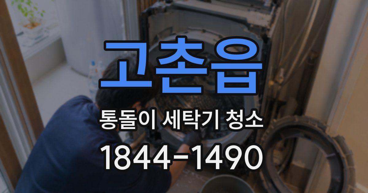 고촌읍 통돌이 세탁기 청소