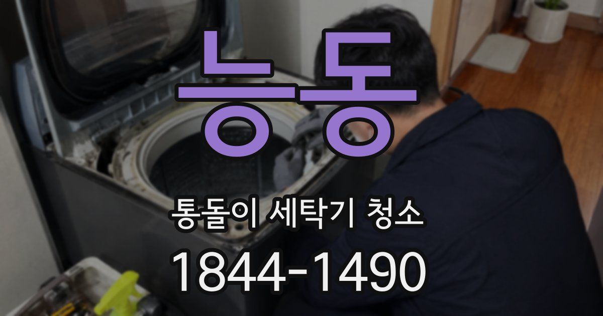 능동 통돌이 세탁기 청소