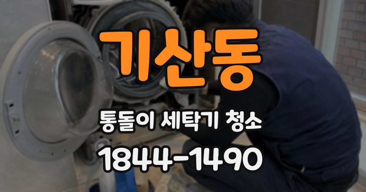 기산동 통돌이 세탁기 청소
