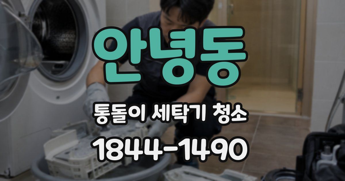 안녕동 통돌이 세탁기 청소