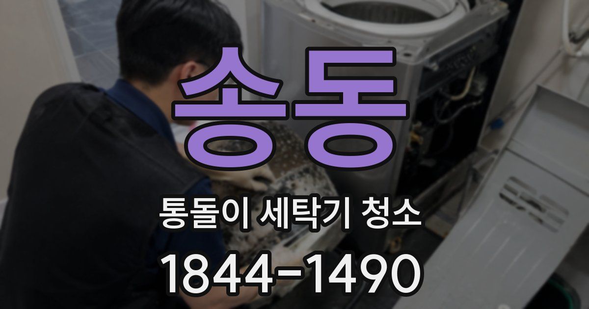 송동 통돌이 세탁기 청소