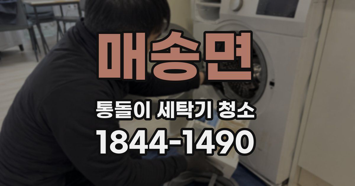 매송면 통돌이 세탁기 청소