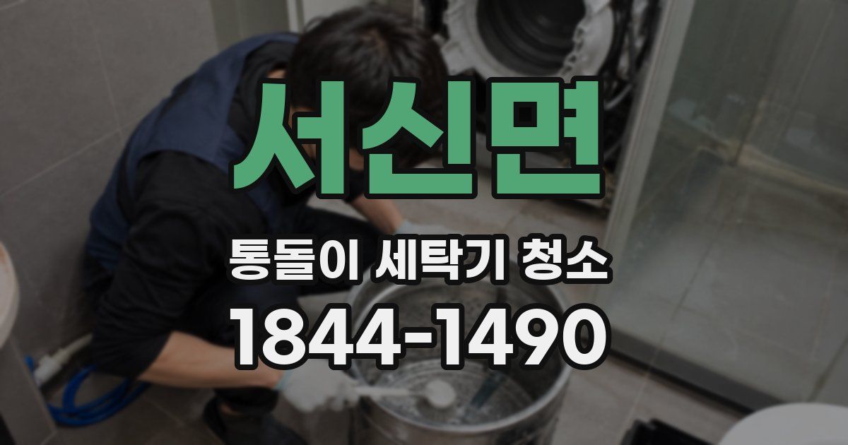서신면 통돌이 세탁기 청소