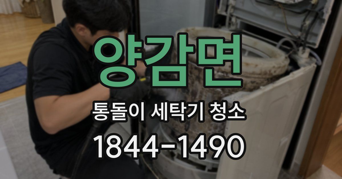양감면 통돌이 세탁기 청소
