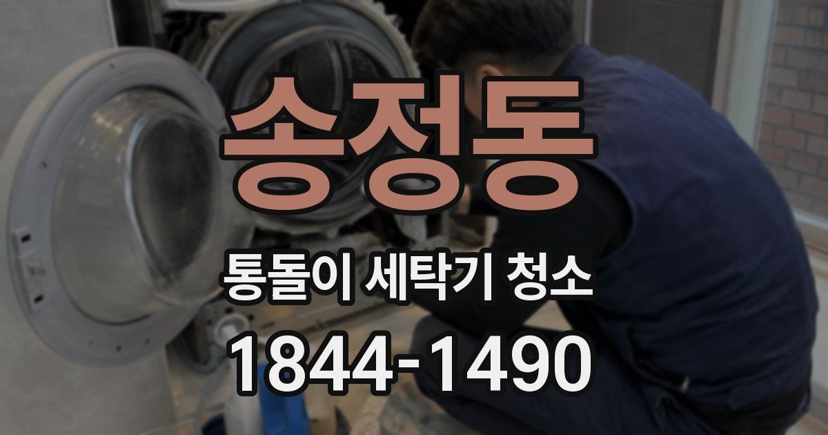 송정동 통돌이 세탁기 청소