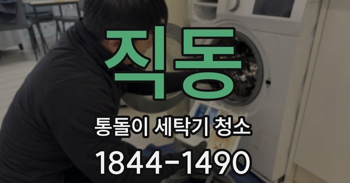 직동 통돌이 세탁기 청소