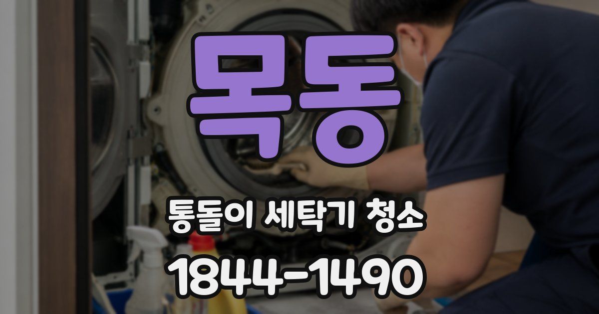 목동 통돌이 세탁기 청소