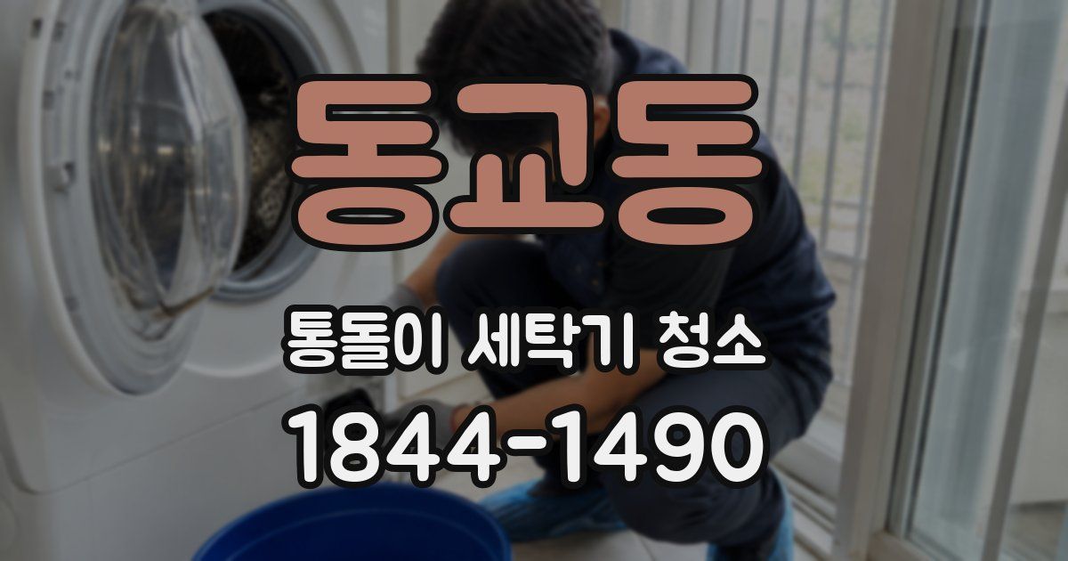 동교동 통돌이 세탁기 청소