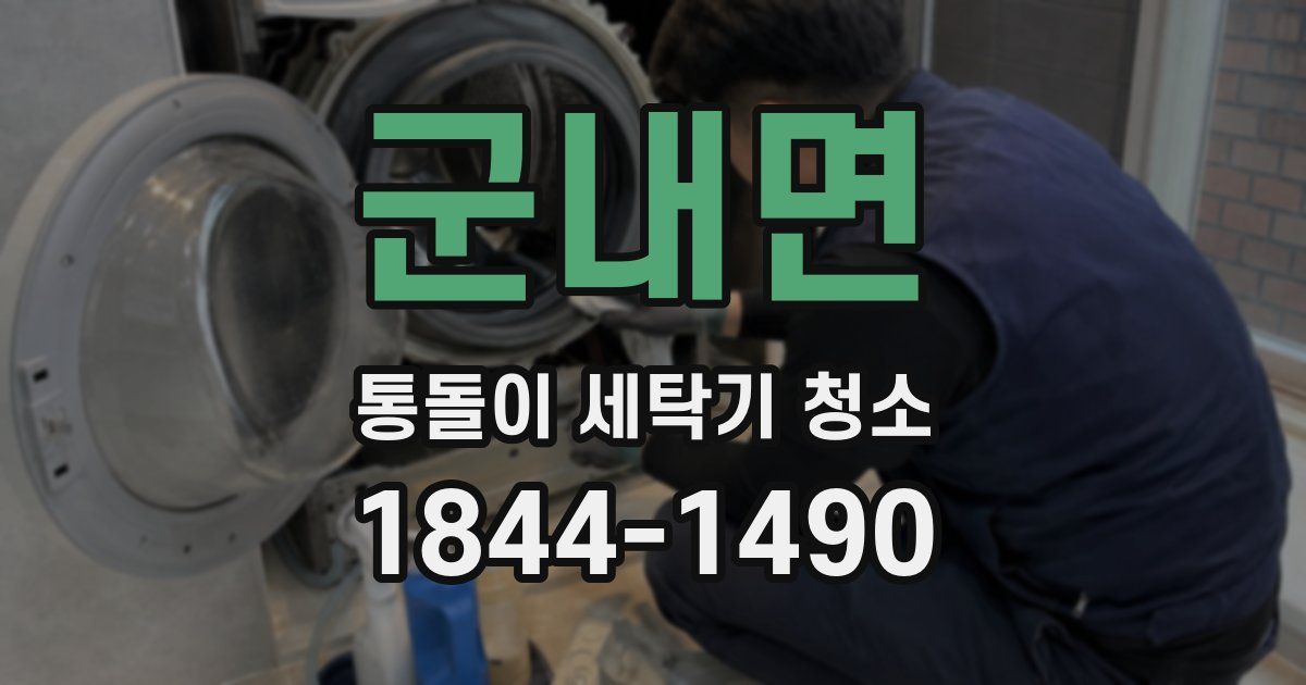 군내면 통돌이 세탁기 청소