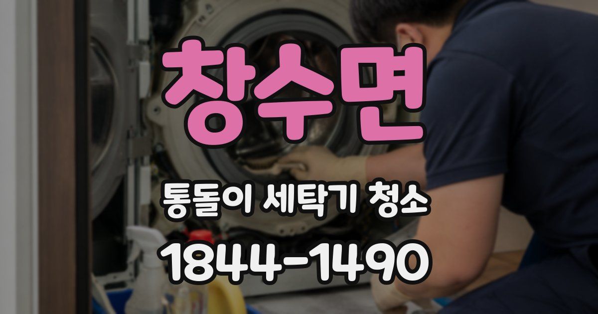 창수면 통돌이 세탁기 청소
