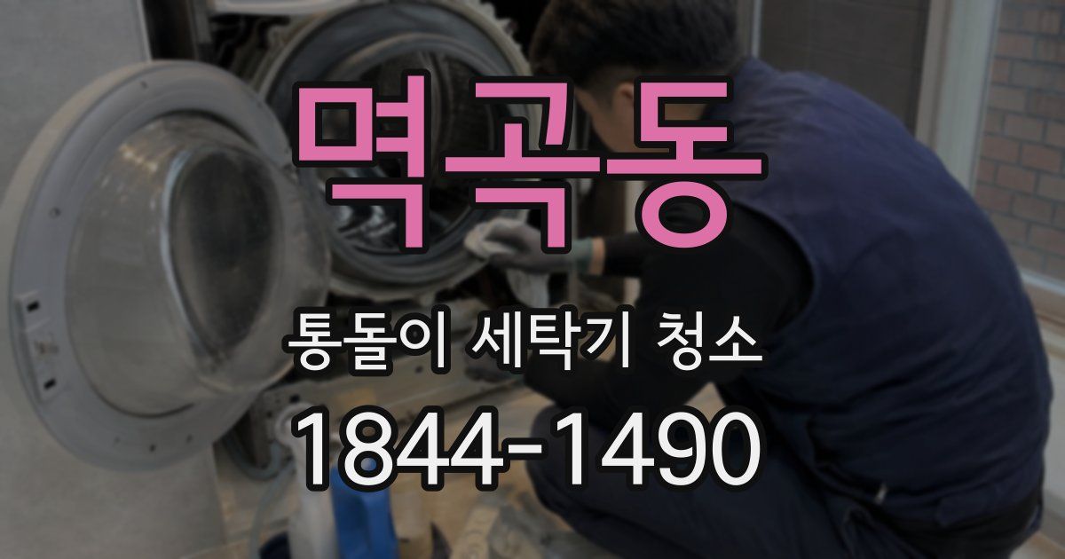 멱곡동 통돌이 세탁기 청소