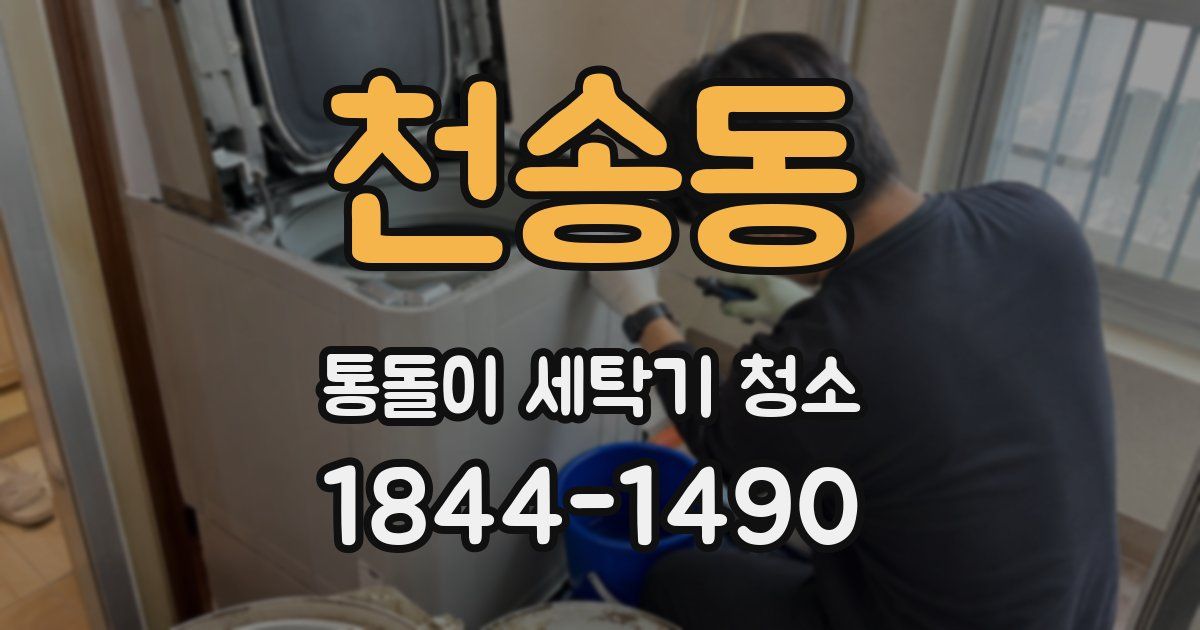 천송동 통돌이 세탁기 청소