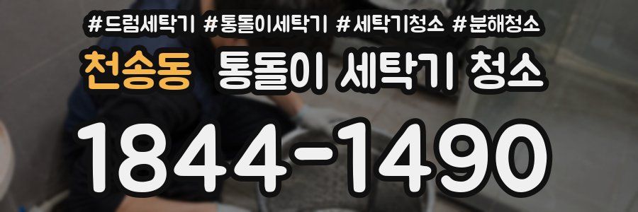 천송동 통돌이 세탁기 청소