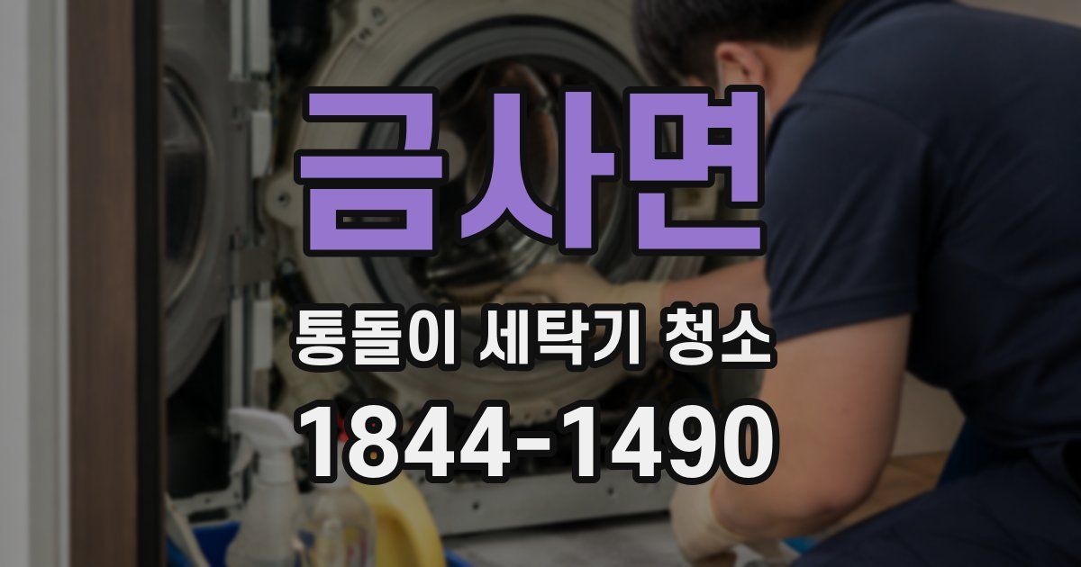 금사면 통돌이 세탁기 청소