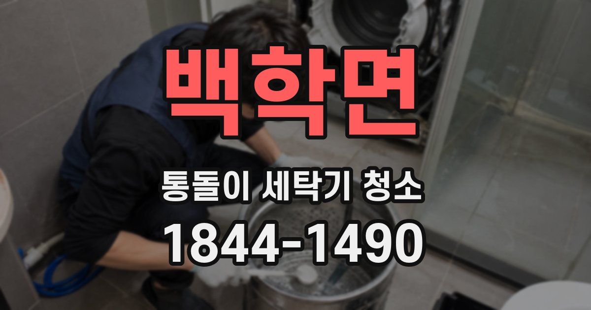 백학면 통돌이 세탁기 청소