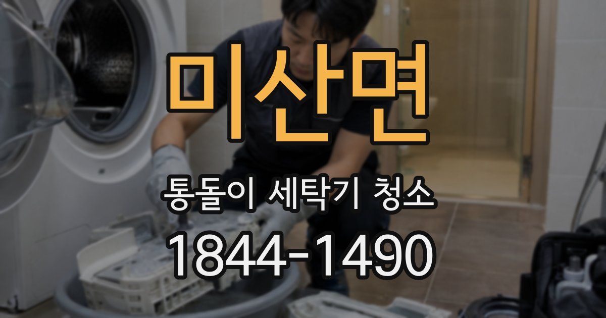 미산면 통돌이 세탁기 청소