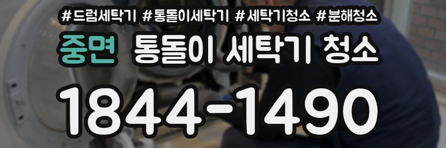 중면 통돌이 세탁기 청소