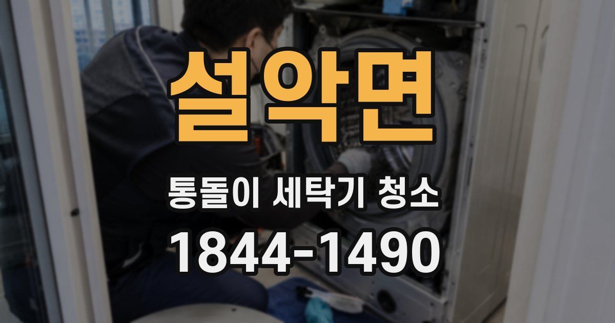 설악면 통돌이 세탁기 청소