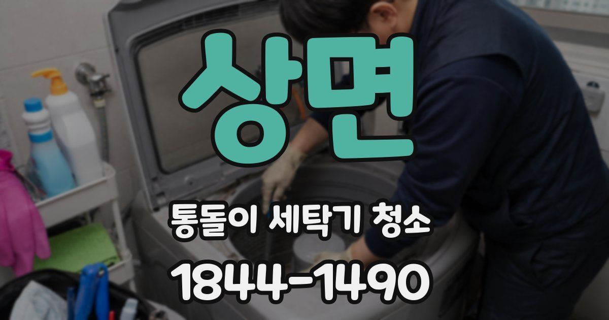 상면 통돌이 세탁기 청소