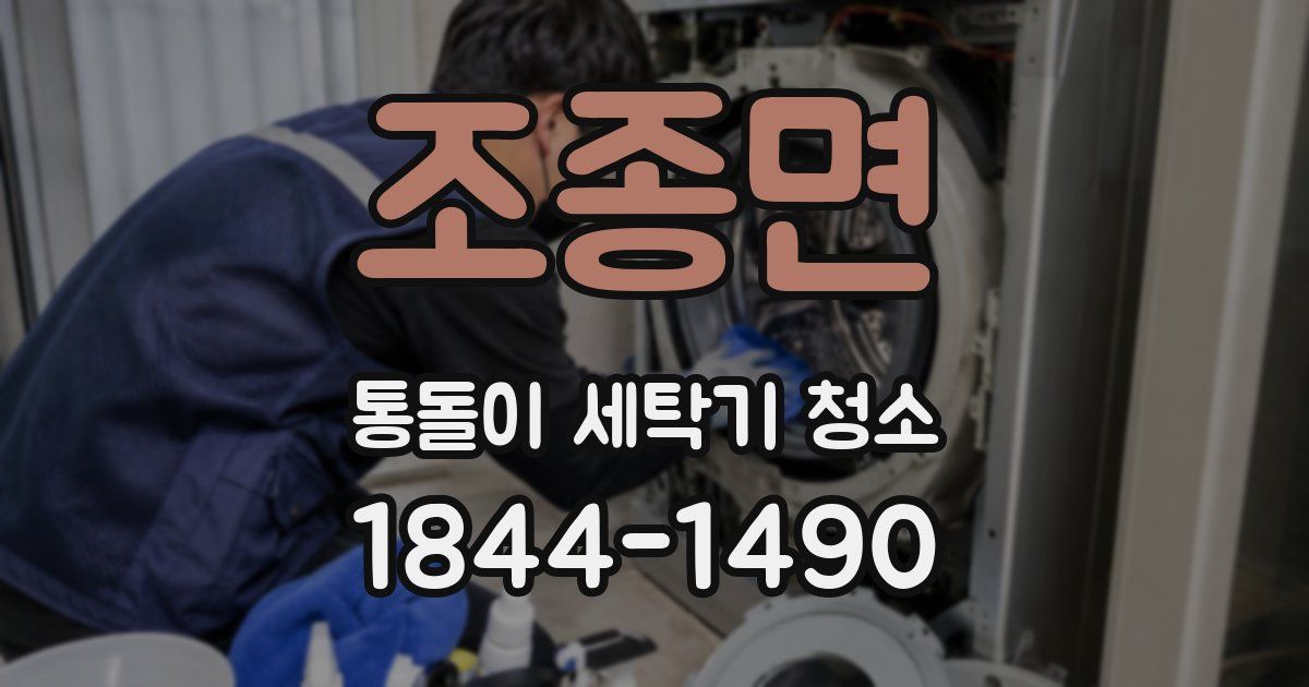 조종면 통돌이 세탁기 청소