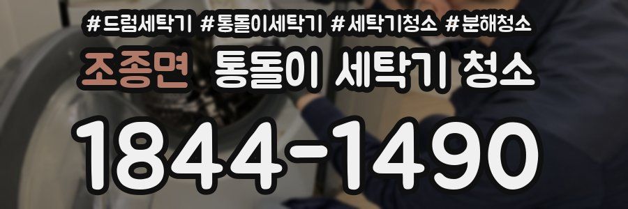 조종면 통돌이 세탁기 청소