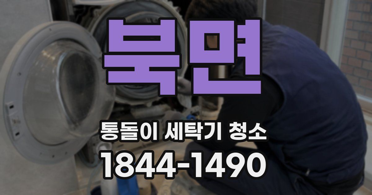 북면 통돌이 세탁기 청소