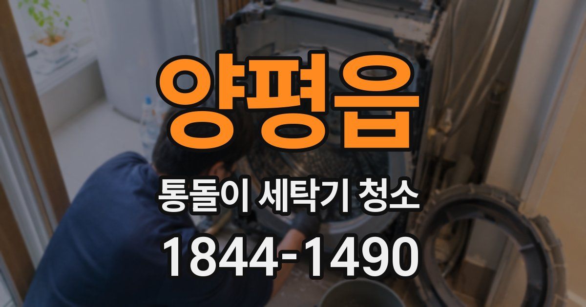 양평읍 통돌이 세탁기 청소