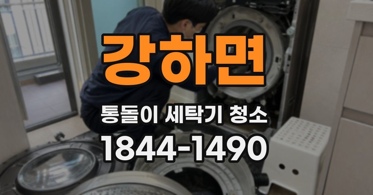 강하면 통돌이 세탁기 청소