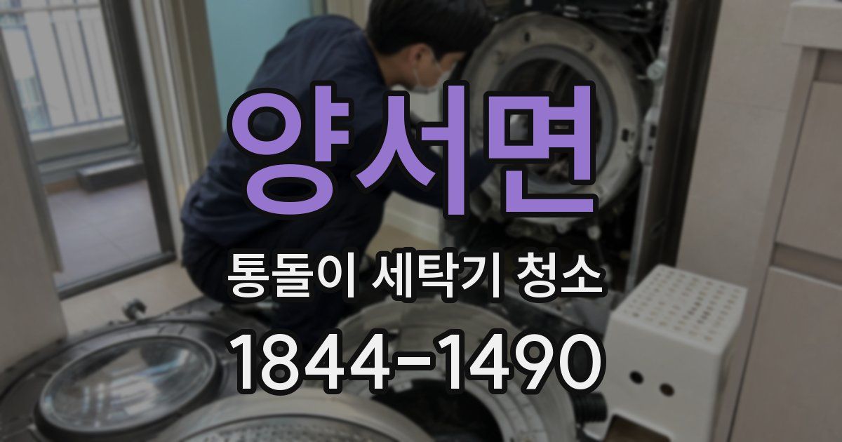 양서면 통돌이 세탁기 청소